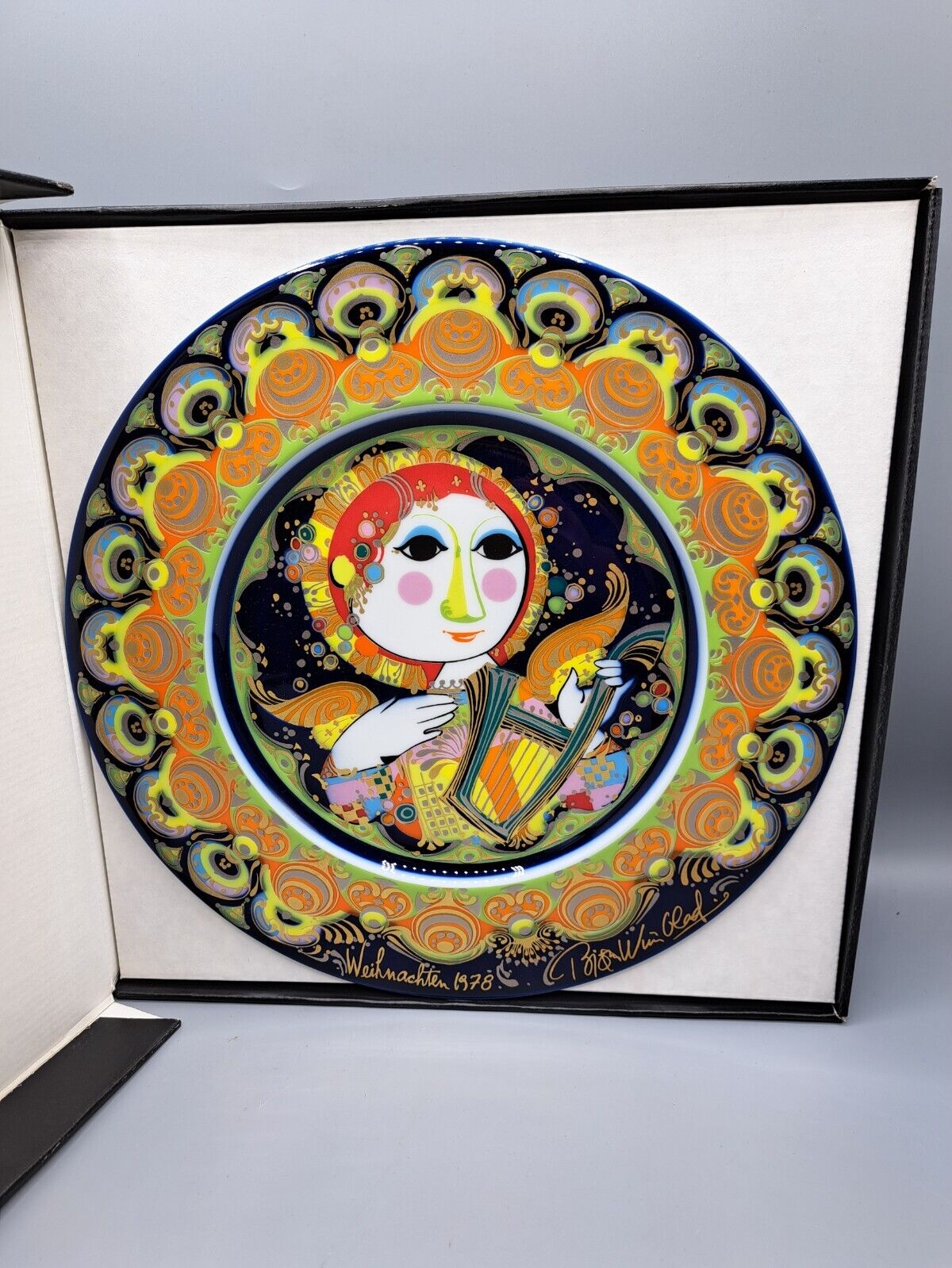 Rosenthal Weihnachtsteller in Porzellan,1978, Limitiert, Originalverpackt